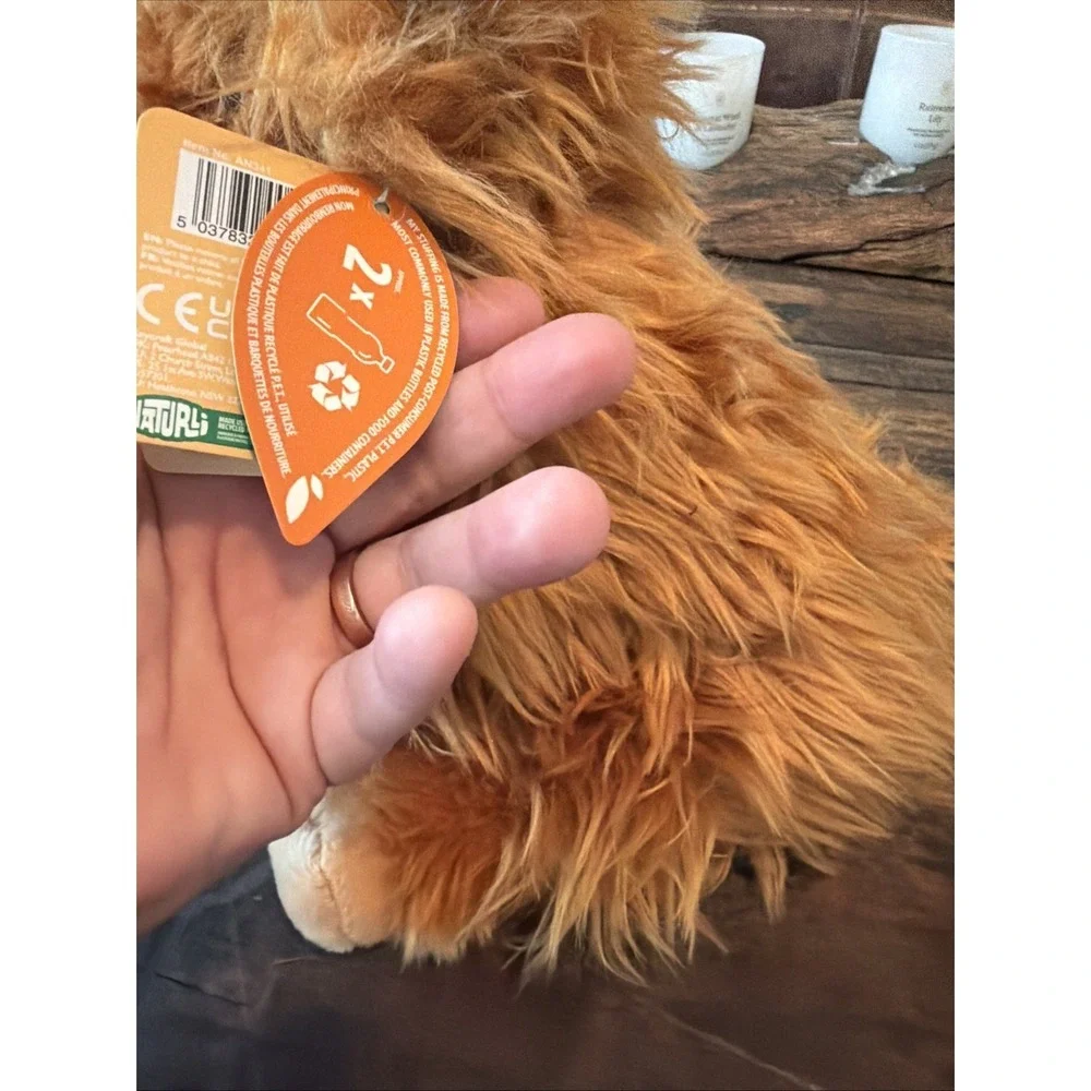 Living Nature Highland Cow Soft Toys - AN341!